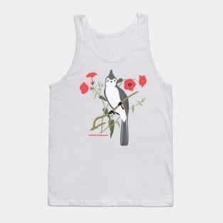 Cute Tufted Titmouse Bird Illustration Tank Top